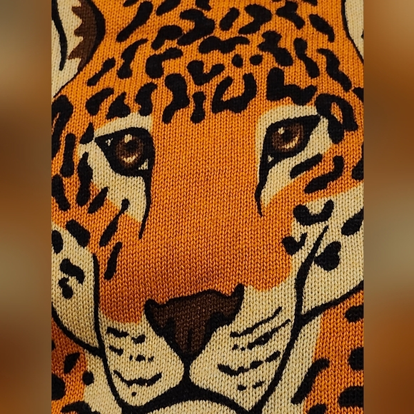 New Conditions Apply Anthropologie Leopard Sweater Poncho Pullover XS/S - Picture 6 of 7